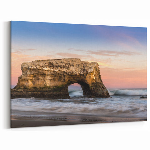 Santa Cruz Natural Arch Wall Art - California Coastal Canvas Prints