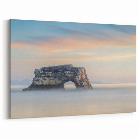 Santa Cruz Misty Arch Wall Art - California Coastal Canvas Photography