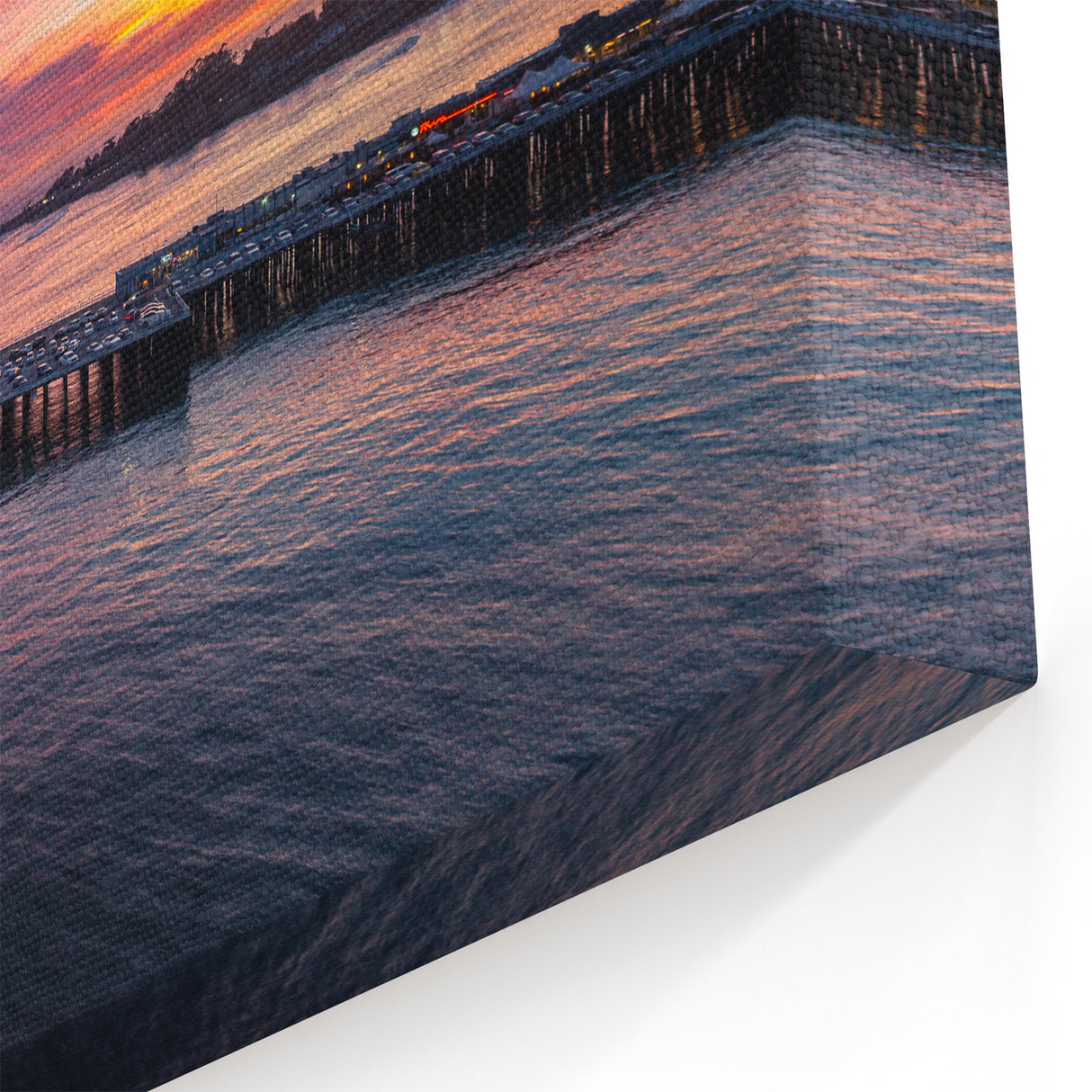 Santa Cruz Pier Sunset Wall Art - California Coastal Photography Prints