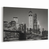 Manhattan Bridge Black and White Wall Art – NYC Cityscape Prints