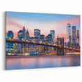 Manhattan Skyline at Sunset Wall Art – NYC Cityscape Prints for Decor