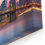 Manhattan Skyline at Sunset Wall Art – NYC Cityscape Prints for Decor