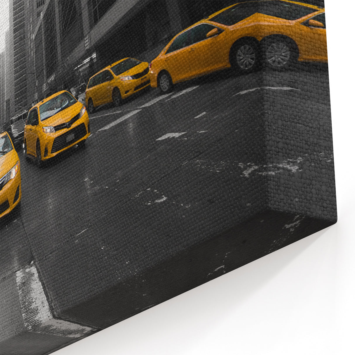 Yellow Taxis on NYC Streets Wall Art – Manhattan Cityscape Prints