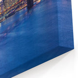 Manhattan Skyline Wall Art - Iconic NYC Bridge and Cityscape at Dusk