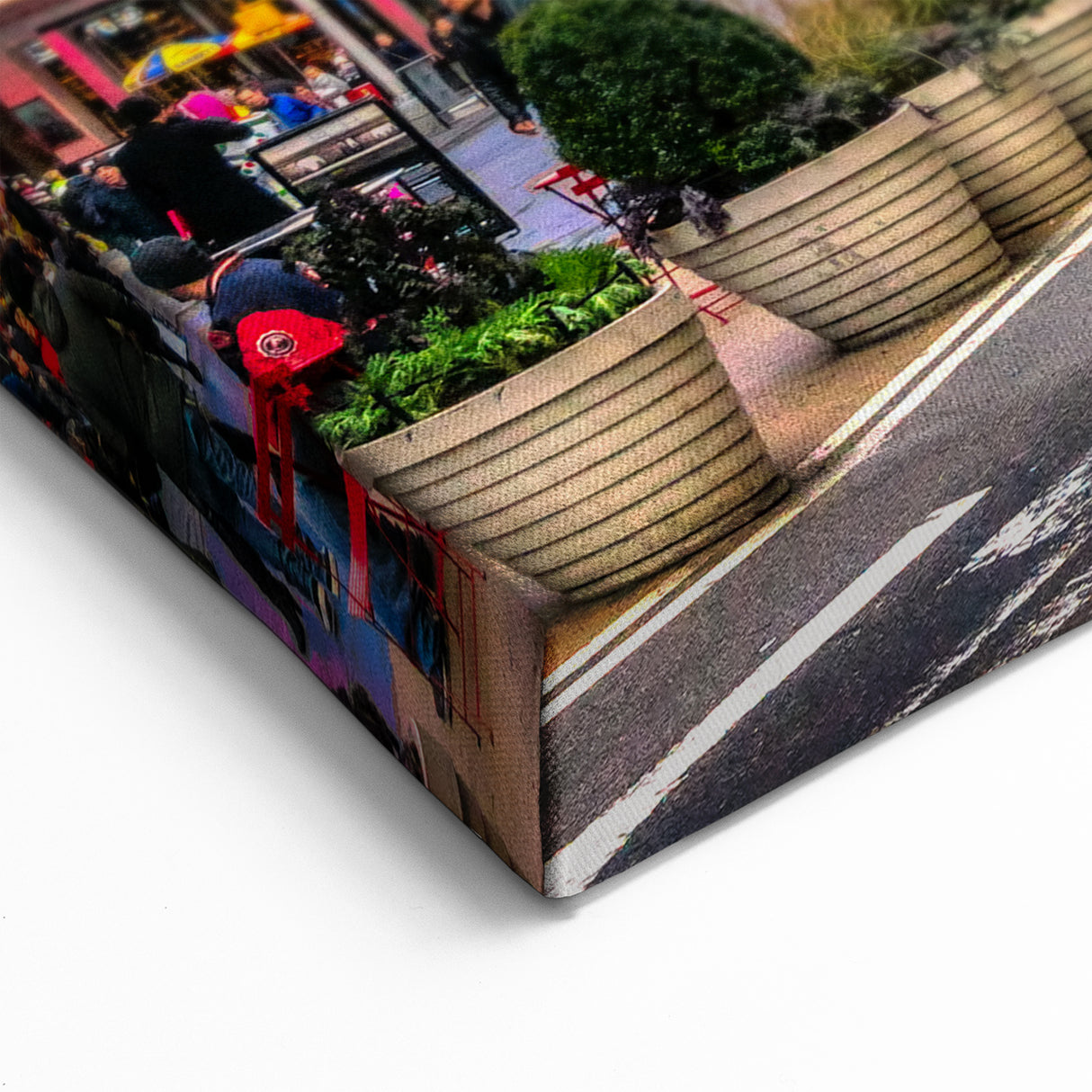 Times Square Canvas - Colorful New York City Street Scene with Yellow Cabs