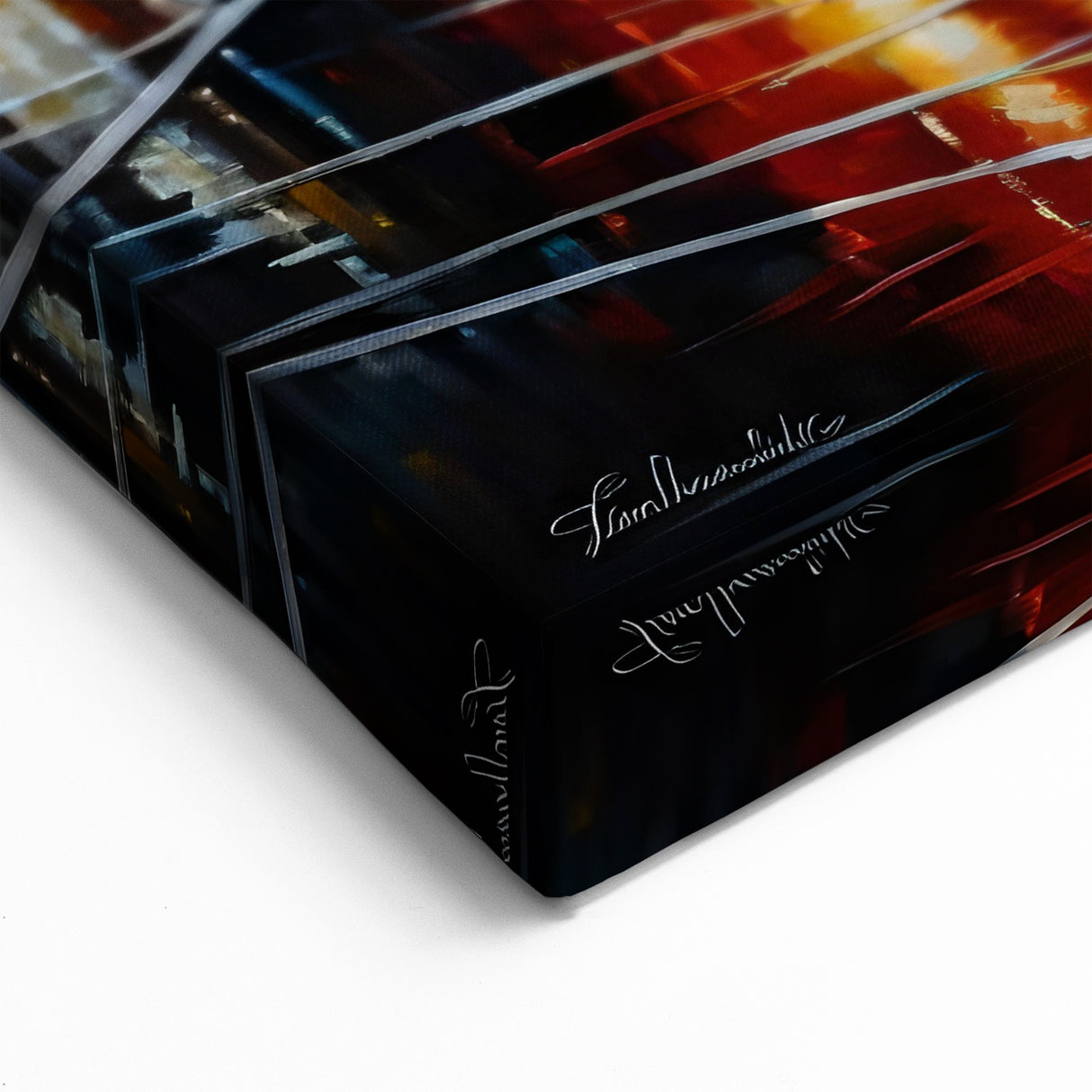 Manhattan Bridge Posters - Iconic NYC Taxis and Red Umbrella Street Scene