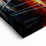 Manhattan Bridge Posters - Iconic NYC Taxis and Red Umbrella Street Scene