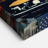 New York City Collage Art - Bold Urban NYC Street and Yellow Taxi Design