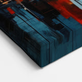 Abstract NYC Cityscape Art - Bold Geometric Manhattan Skyline Wall Decor