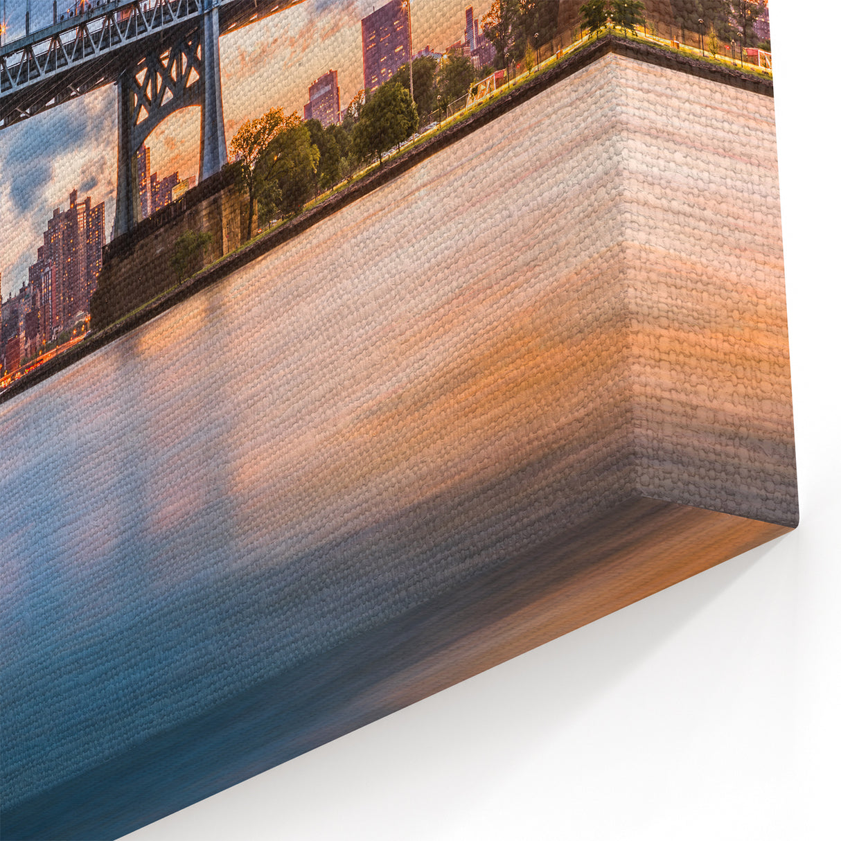 Manhattan Bridge Art - Sunset New York City Skyline Photography Wall Decor