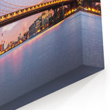 Manhattan Bridge Art - Twilight New York City Bridge Photography Wall Decor