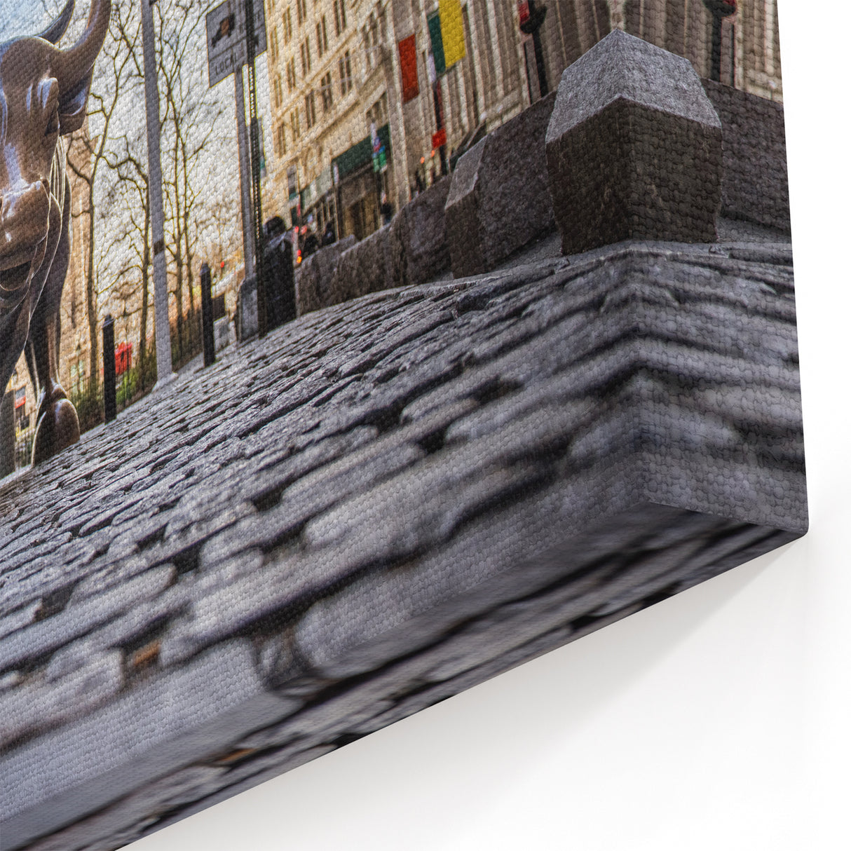 New York Stock Exchange Bull Art - Large Premium Canvas Print