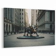 Wall Street Bull NYC Art - Iconic Stock Exchange Canvas Print