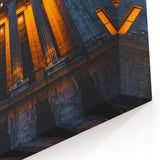 NYC Stock Exchange Night Art - Premium Illuminated Canvas Print