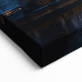 NYC Stock Exchange Night Art - Premium Illuminated Canvas Print