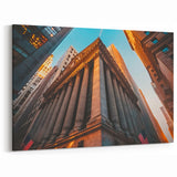New York Stock Exchange Art Print - Sunrise Canvas Wall Art