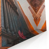 New York Stock Exchange Art Print - Sunrise Canvas Wall Art