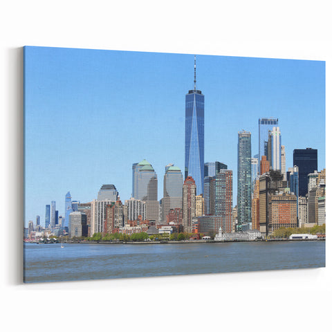 One World Trade Center Canvas Print - Bright NYC Skyline Wall Art