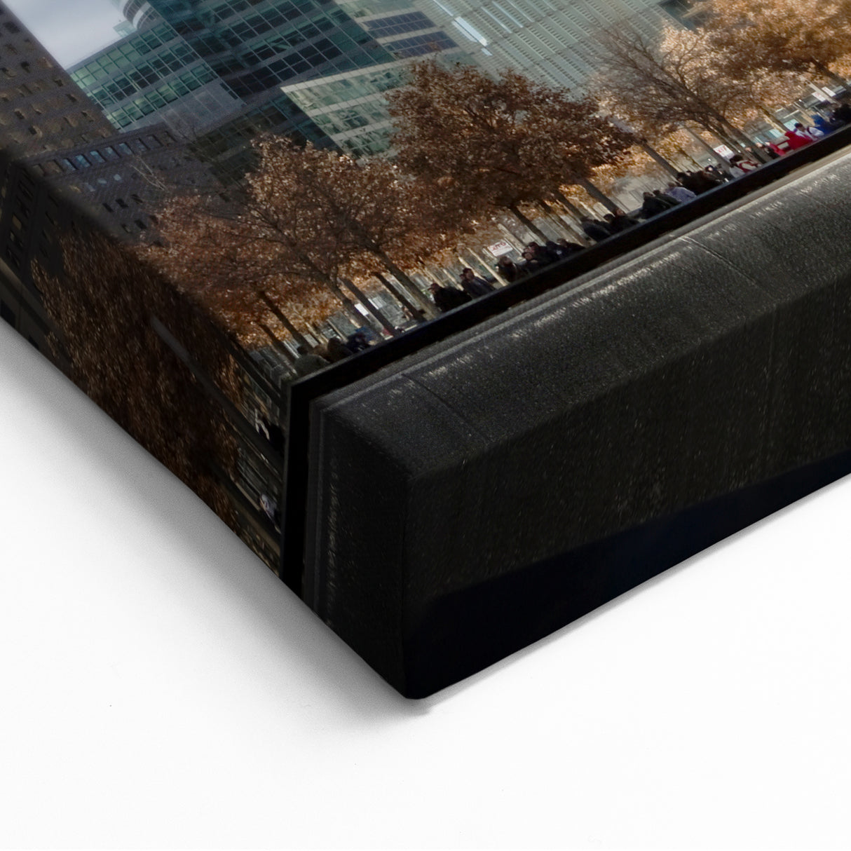 One World Trade Center Framed Canvas - NYC Skyline and Memorial Art