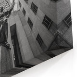 Rockefeller Center Atlas Statue - Iconic NYC Art Print in Black and White