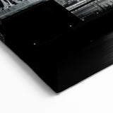 Statue of Liberty and NYC Skyline - Black and White Art Print