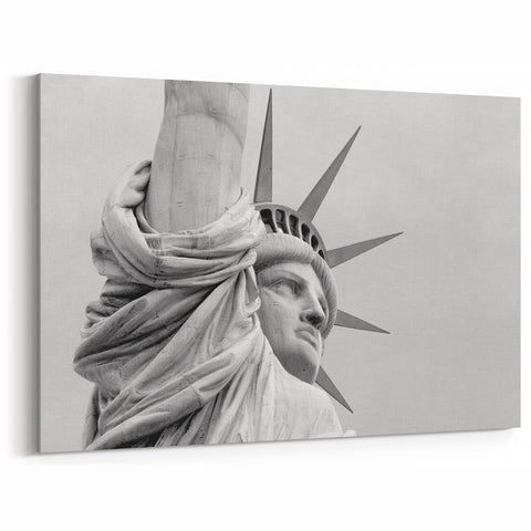 Iconic Statue of Liberty Art - Detailed Close-Up New York City Decor