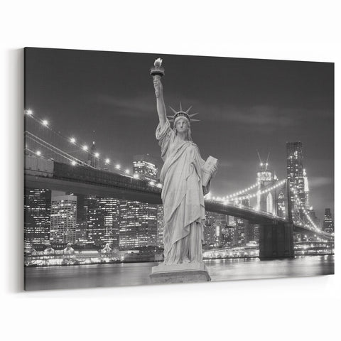 Iconic Statue of Liberty Art - New York City Skyline Wall Decor
