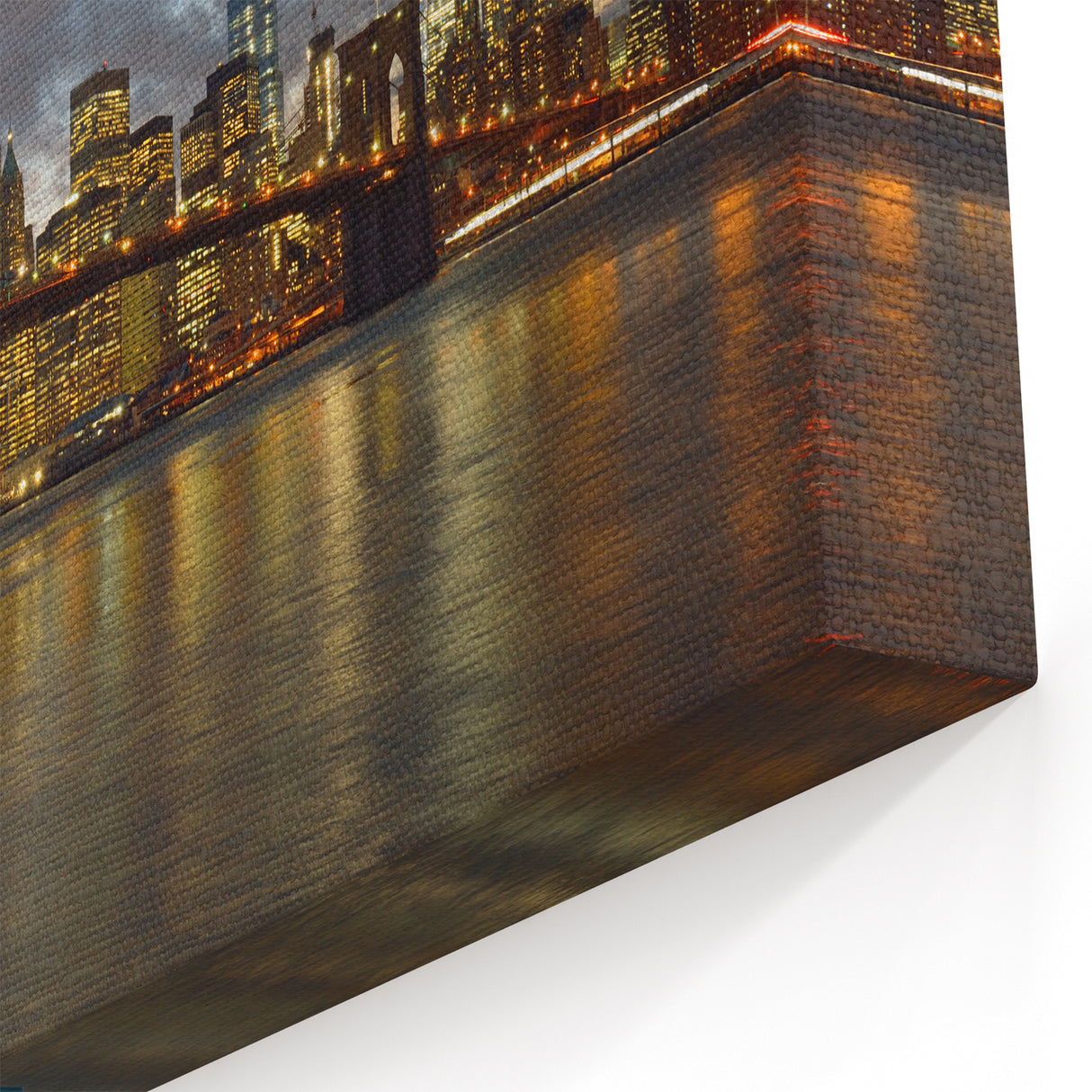 Liberty Island Decor - Statue of Liberty and Brooklyn Bridge Wall Art