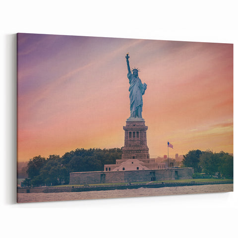 Iconic Statue of Liberty Art - New York City Skyline Wall Decor
