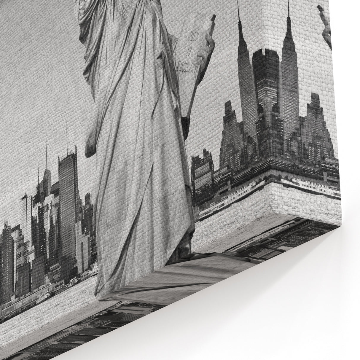 Statue of Liberty Art - Black and White NYC Landmark Wall Print