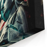 Patriotic Statue of Liberty Art - New York City Wall Decor with Flag