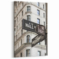 Wall Street Decor - NYC Broadway and Wall Street Sign Canvas Print