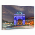 Brooklyn Skyline Canvas - Illuminated Soldiers and Sailors Arch at Night