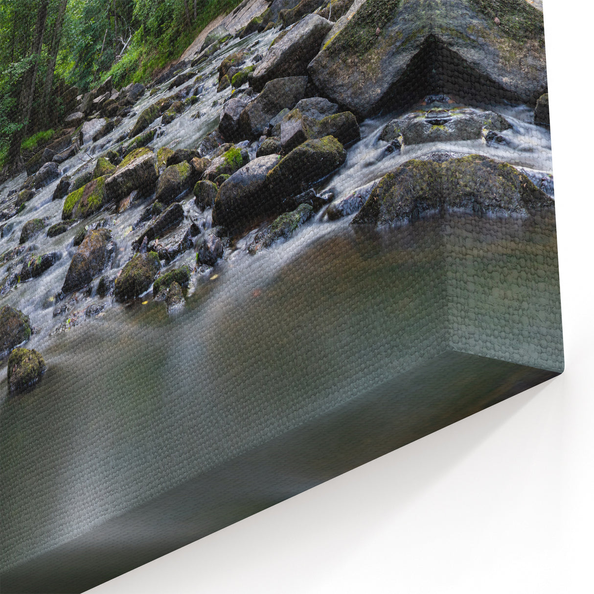 North Carolina Wall Decor - Peaceful Forest Stream in Durham Nature Scene