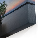 Durham Wall Art - Solitary Tree at Sunset Over North Carolina Lake