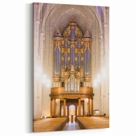North Carolina Wall Decor - Majestic Organ in Durham Cathedral