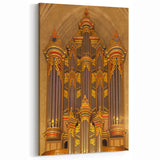 Historic Durham Artwork - Grand Pipe Organ in North Carolina Cathedral