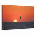 Outer Banks NC Art Prints – Stunning Sunset Kite Surfing Wall Art Canvas