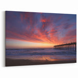 Cape Hatteras Art – Vibrant Sunset Pier Outer Banks Scenic Photography
