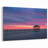 OBX Scenic Art – Tranquil Sunset Pier Outer Banks Coastal Photography