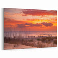 Outer Banks Beach Photography – Vibrant Sunset Dunes Coastal Wall Art