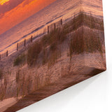 Outer Banks Beach Photography – Vibrant Sunset Dunes Coastal Wall Art