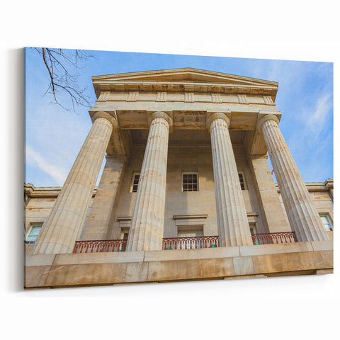 Historic Raleigh Landmark Poster - North Carolina Capitol Wall Art