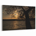 Raleigh Sunset Photography - North Carolina Lake Silhouette Wall Art