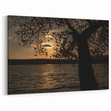Raleigh Sunset Photography - North Carolina Lake Silhouette Wall Art
