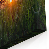 Raleigh Sunset Cornfield Art - Scenic North Carolina Rural Photography