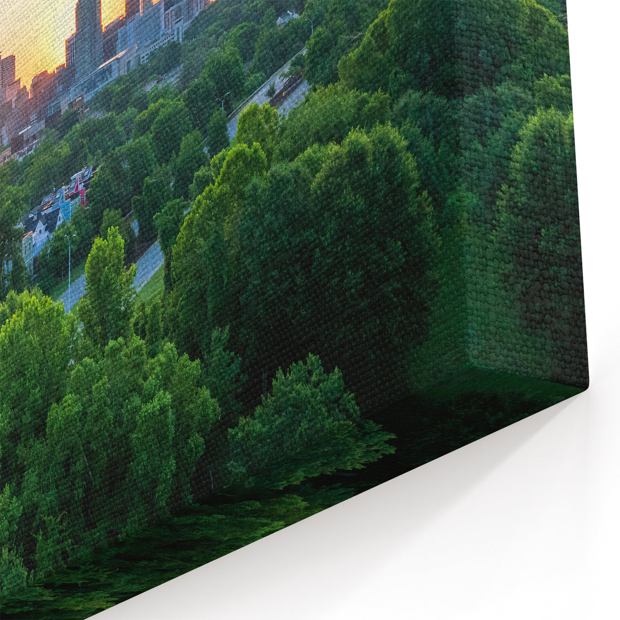 Raleigh Skyline Sunrise Art - Scenic North Carolina Cityscape Wall Decor