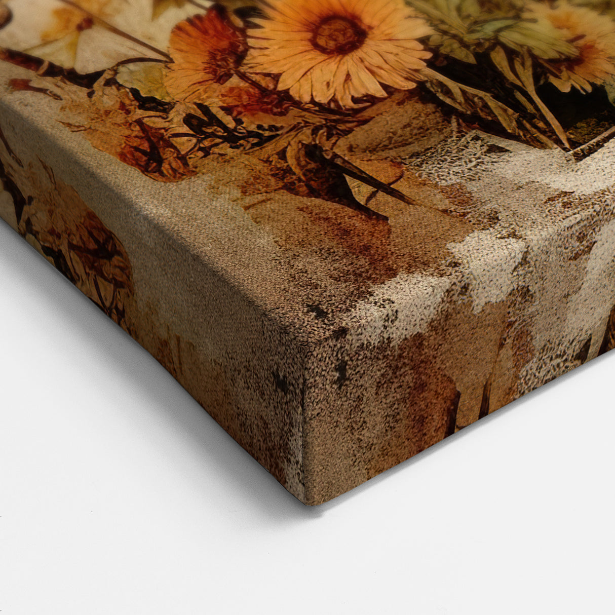 Vintage Farmhouse Prints with Sunflowers and Cottage - Rustic Wall Art