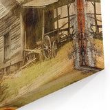 Country Style Art with Pumpkins and Sunflowers - Rustic Farmhouse Decor