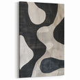 Mid Century Modern Abstract Wall Art - Black and White Minimalist Decor